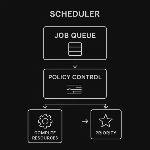 Service diagram for Scheduler & Resource Management