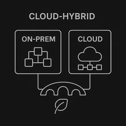 Cloud Hybrid icon